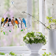 Cargar imagen en el visor de la galería, Birds Stained Glass Window Hangings