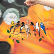 Cargar imagen en el visor de la galería, Birds Stained Glass Window Hangings