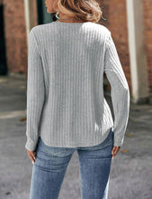 Cargar imagen en el visor de la galería, Women's Lace Long Sleeve Shirts Lightweight Fall Casual Crewneck Pullover T Shirt Tops