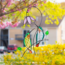Load image into Gallery viewer, Hummingbird Stained Glass Window Hangings