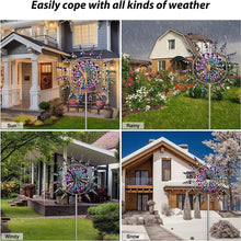 Load image into Gallery viewer, Metal Windmill 3D Kinetic Sculpture