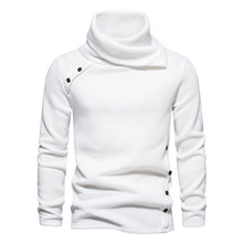 Cargar imagen en el visor de la galería, Men's Ribbed Knit Zipper Plain Stand Collar Pullover Sweater