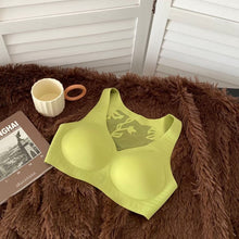 Cargar imagen en el visor de la galería, Women's Seamless Deep V Hollow Vest Bra