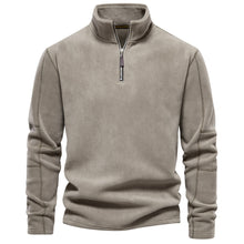 Cargar imagen en el visor de la galería, Men Fall/Winter Stand Collar Half-Zip Sweatshirt