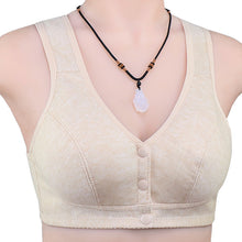 Cargar imagen en el visor de la galería, Ladies Cotton Tank Front Button Bra