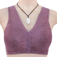 Cargar imagen en el visor de la galería, Ladies Soft Cotton Lace Front Button Bra