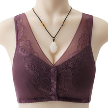 Cargar imagen en el visor de la galería, Ladies Cotton Lace Front Button Bra