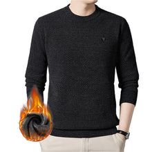 Cargar imagen en el visor de la galería, Men's Warm Cozy Lined Solid Color Premium Sweater