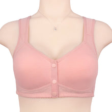 Cargar imagen en el visor de la galería, Ladies middle-aged and elderly shaped front button bra