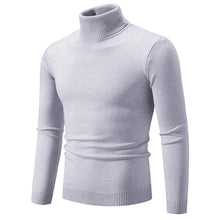 Cargar imagen en el visor de la galería, Men's Soft Cotton Slim Fit Turtleneck Sweater