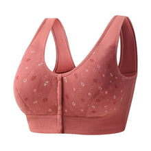 Cargar imagen en el visor de la galería, Women's No Wire Pattern Front Button Underwear