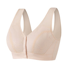 Cargar imagen en el visor de la galería, Ladies Soft Cotton Front Button Wireless Bra