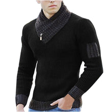 Cargar imagen en el visor de la galería, Men Turtleneck Winter Warm Cotton Pullovers Sweaters