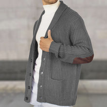 Cargar imagen en el visor de la galería, Men Long Sleeve Loose Cardigan Turn-down Collar Coat