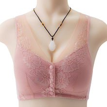 Cargar imagen en el visor de la galería, Ladies Cotton Lace Front Button Bra