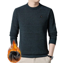 Cargar imagen en el visor de la galería, Men's Warm Cozy Lined Solid Color Premium Sweater