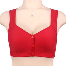 Cargar imagen en el visor de la galería, Ladies middle-aged and elderly shaped front button bra