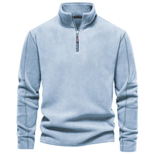 Cargar imagen en el visor de la galería, Men Fall/Winter Stand Collar Half-Zip Sweatshirt