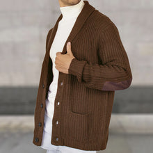 Cargar imagen en el visor de la galería, Men Long Sleeve Loose Cardigan Turn-down Collar Coat