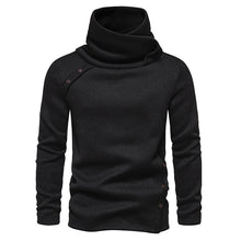 Cargar imagen en el visor de la galería, Men's Ribbed Knit Zipper Plain Stand Collar Pullover Sweater