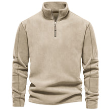 Cargar imagen en el visor de la galería, Men Fall/Winter Stand Collar Half-Zip Sweatshirt