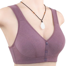 Cargar imagen en el visor de la galería, Ladies Cotton Tank Front Button Bra