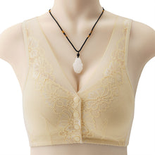 Cargar imagen en el visor de la galería, Ladies Cotton Lace Front Button Bra