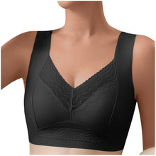 Cargar imagen en el visor de la galería, Women Solid Comfort Wireless Lace Bra