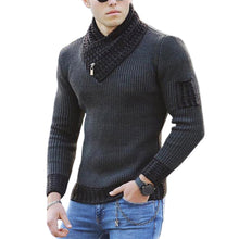 Cargar imagen en el visor de la galería, Men Turtleneck Winter Warm Cotton Pullovers Sweaters