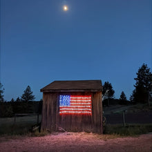 Load image into Gallery viewer, American Flag Waterproof LED Solar String Lights