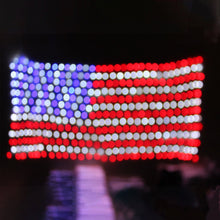 Load image into Gallery viewer, American Flag Waterproof LED Solar String Lights