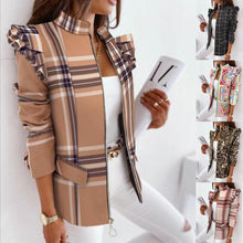 Cargar imagen en el visor de la galerĆa, Blazer ondulado de manga larga con cremallera para mujer. 8 colores a elegir - EspaƱa