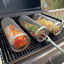 Cargar imagen en el visor de la galería, Barbecue stainless steel wire mesh cylinder