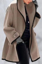 Cargar imagen en el visor de la galería, warm loose-fit tweed coat