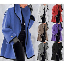 Cargar imagen en el visor de la galería, warm loose-fit tweed coat