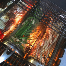 Cargar imagen en el visor de la galería, Barbecue stainless steel wire mesh cylinder