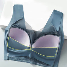 Cargar imagen en el visor de la galería, New lace wrap chest gather no steel ring bra