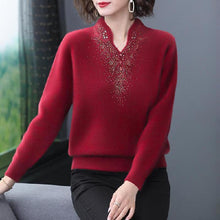 Load image into Gallery viewer, women's autumn and winter double-sided fleece bottoming shirt