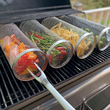 Cargar imagen en el visor de la galería, Barbecue stainless steel wire mesh cylinder
