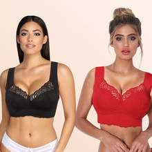 Cargar imagen en el visor de la galería, EXTRA LIFT - Ultimate Lift Stretch Full-Figure Seamless Lace Cut-Out Bra