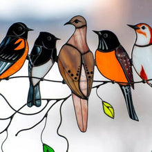Load image into Gallery viewer, Birds Stained Window Hangings