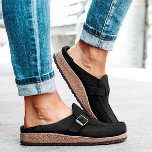 Women's Round Toe Low Heel Casual Shoes