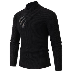 Winter Men's Neck Sweater Large Size Pullover Autumn Winter Warm Sweater