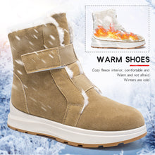 Cargar imagen en el visor de la galería, Women&#39;s winter warm thick-soled Velcro snow boots
