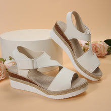 Load image into Gallery viewer, Women&#39;s Thick-Soled Buckle Wedge Sandals
