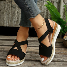 Load image into Gallery viewer, Women&#39;s wedge fish mouth casual sandals
