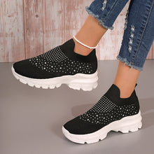 Load image into Gallery viewer, Women&#39;s Flyknit Mesh Rhinestone Casual Shoes
