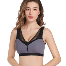 Load image into Gallery viewer, Front Button Wireless Breathable Sleeping Bra Sports Bra
