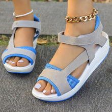 Load image into Gallery viewer, Sandals Women&#39;s Summer New Middle Heel Muffin Wedge Heel Fish Mouth Heel Women&#39;s Sandals
