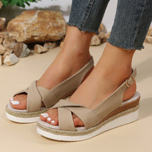 Load image into Gallery viewer, Summer Fashion Buckle Platform Beach Sandals
